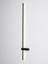 modern black metal acrylic linear rechargeable wall sconce