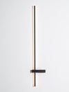 modern black metal acrylic linear rechargeable wall sconce