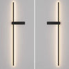 modern black metal acrylic linear rechargeable wall sconce