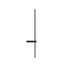modern black metal acrylic linear rechargeable wall sconce