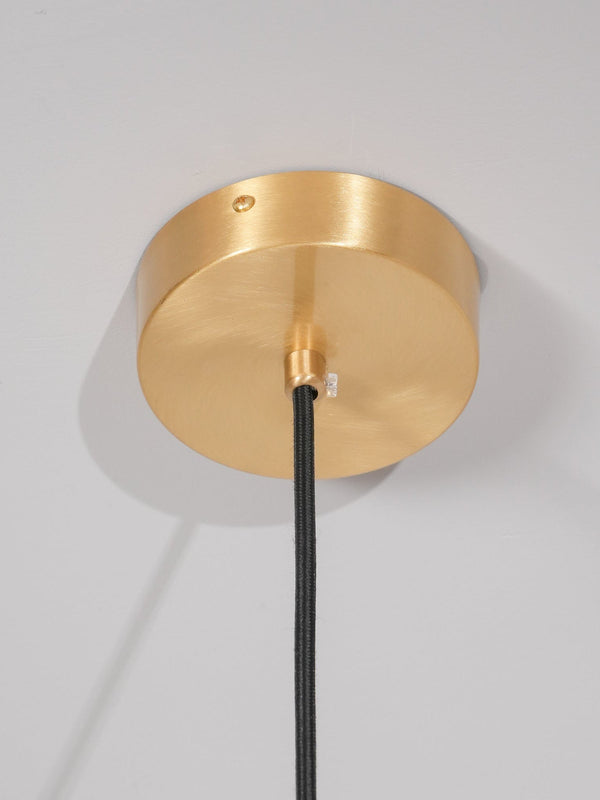 modern brass alabaster bowl pendant light