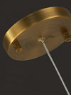 modern brass alabaster disc pendant light