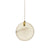 modern brass alabaster disc pendant light
