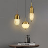 modern brass alabaster orb pendant light