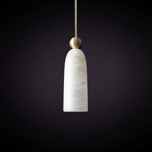 modern brass alabaster pendant lamp 3