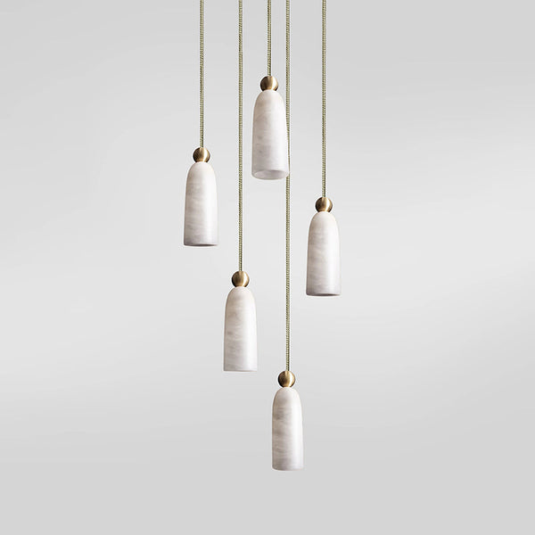 modern brass alabaster pendant lamp 3