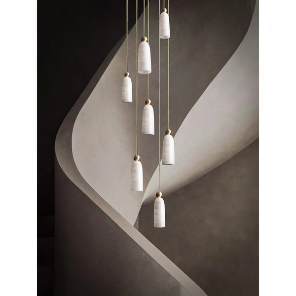 modern brass alabaster pendant lamp 3