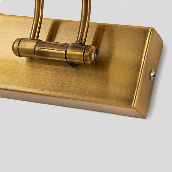 modern brass aluminum rotatable led vanity wall light