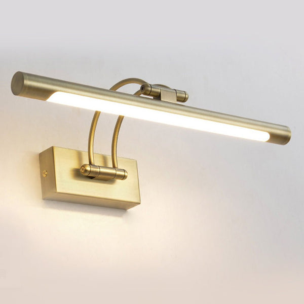 modern brass aluminum rotatable led vanity wall light