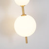 modern brass glass globe plug in wall lamp