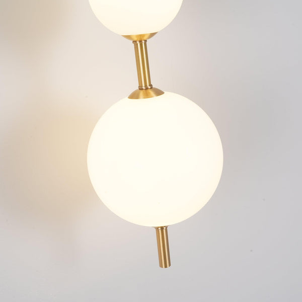 modern brass glass globe plug in wall lamp