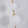 modern brass glass globe plug in wall lamp