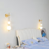 modern brass glass globe plug in wall lamp