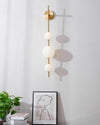 modern brass glass globe plug in wall lamp