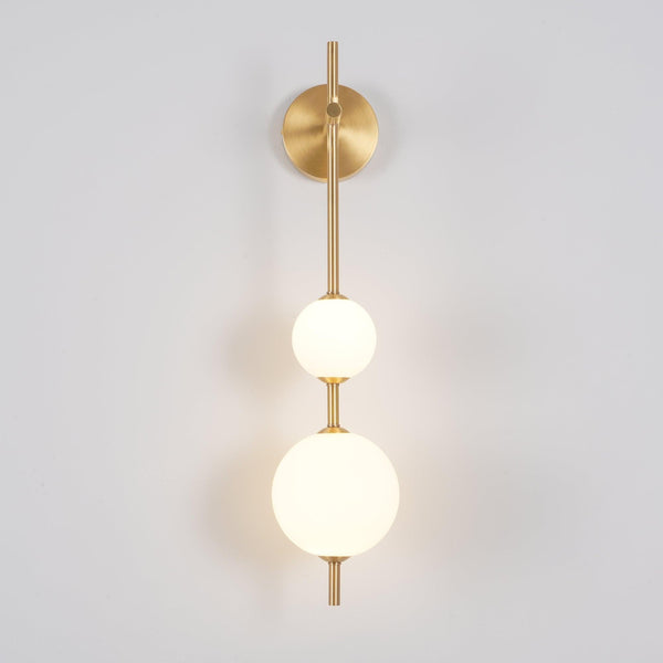 modern brass glass globe plug in wall lamp
