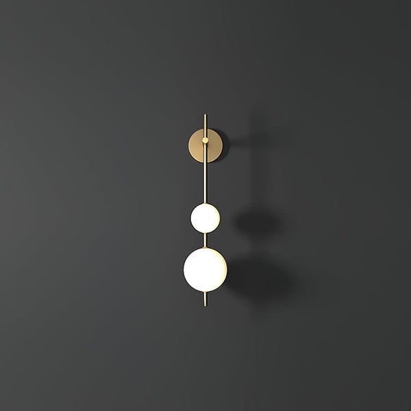 modern brass glass globe plug in wall lamp