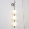 modern brass glass globe plug in wall lamp