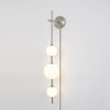 modern brass glass globe plug in wall lamp