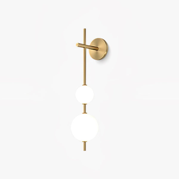 modern brass glass globe plug in wall lamp