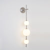 modern brass glass globe plug in wall lamp