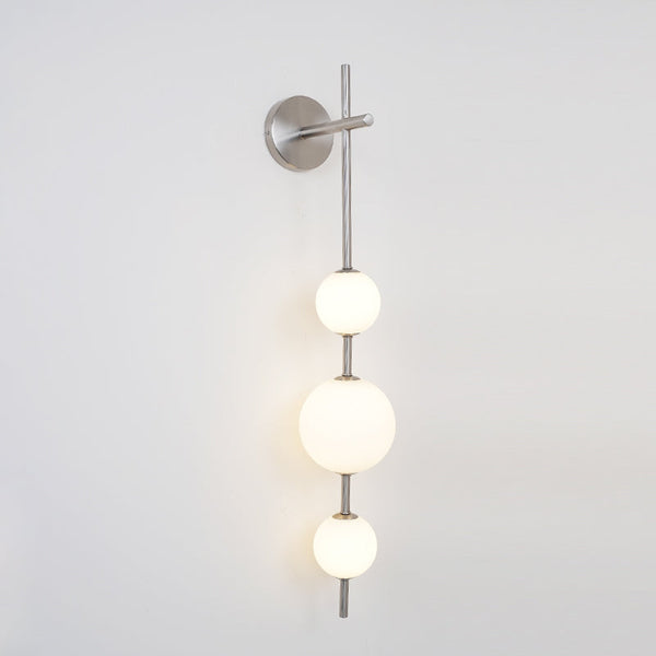modern brass glass globe plug in wall lamp