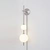 modern brass glass globe plug in wall lamp