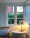 modern brass glass led table lamp