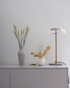 modern brass glass led table lamp