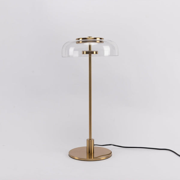 modern brass glass led table lamp