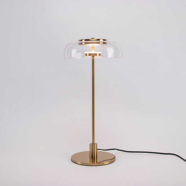 modern brass glass led table lamp