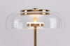 modern brass glass led table lamp