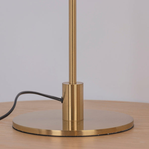 modern brass glass led table lamp