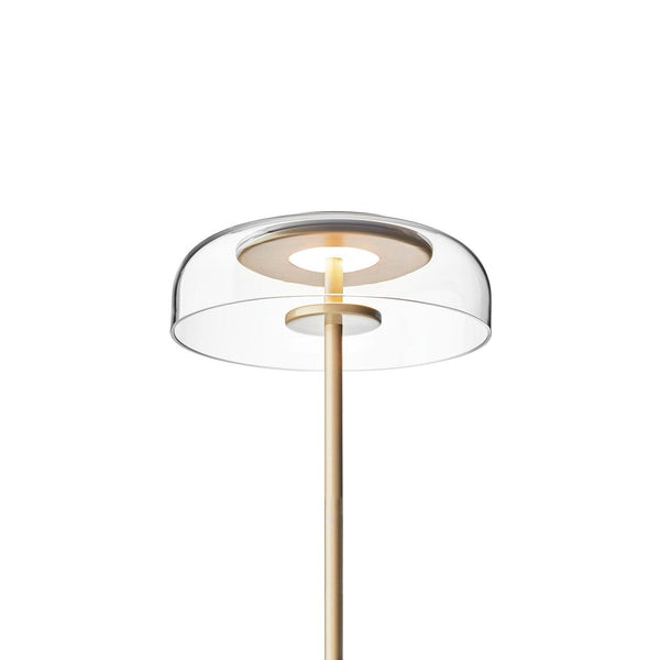 modern brass glass led table lamp
