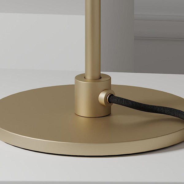 modern brass glass led table lamp