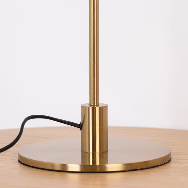 modern brass glass led table lamp