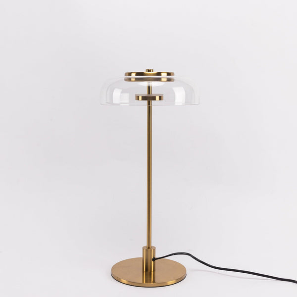 modern brass glass led table lamp