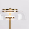 modern brass glass led table lamp