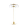modern brass glass led table lamp