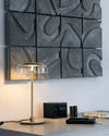 modern brass glass led table lamp