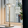 modern brass glass led table lamp