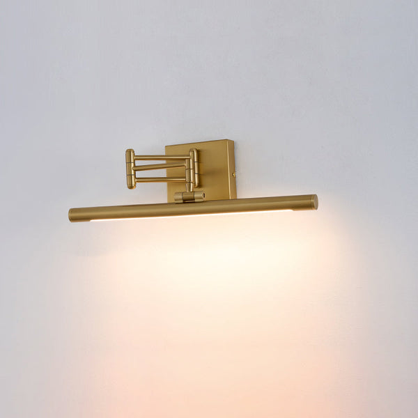 modern brass iron pc led wall lamp