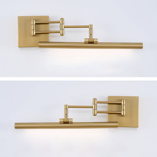 modern brass iron pc led wall lamp