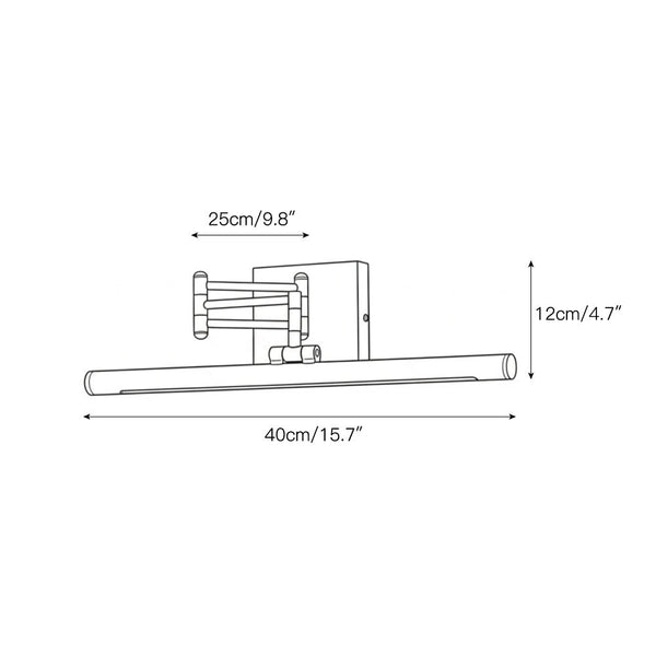 modern brass iron pc led wall lamp