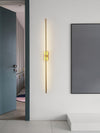 modern brass iron stick plug in wall sconce