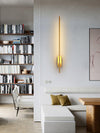modern brass iron stick plug in wall sconce