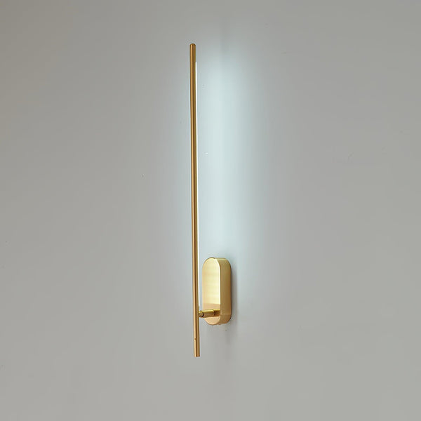 modern brass iron stick plug in wall sconce