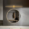 modern brass iron stick plug in wall sconce