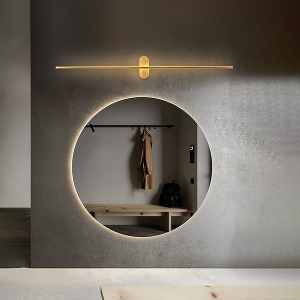 modern brass iron stick plug in wall sconce