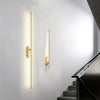 modern brass iron stick plug in wall sconce