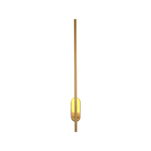 modern brass iron stick plug in wall sconce